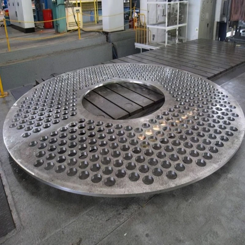 Fixed tube plate flange