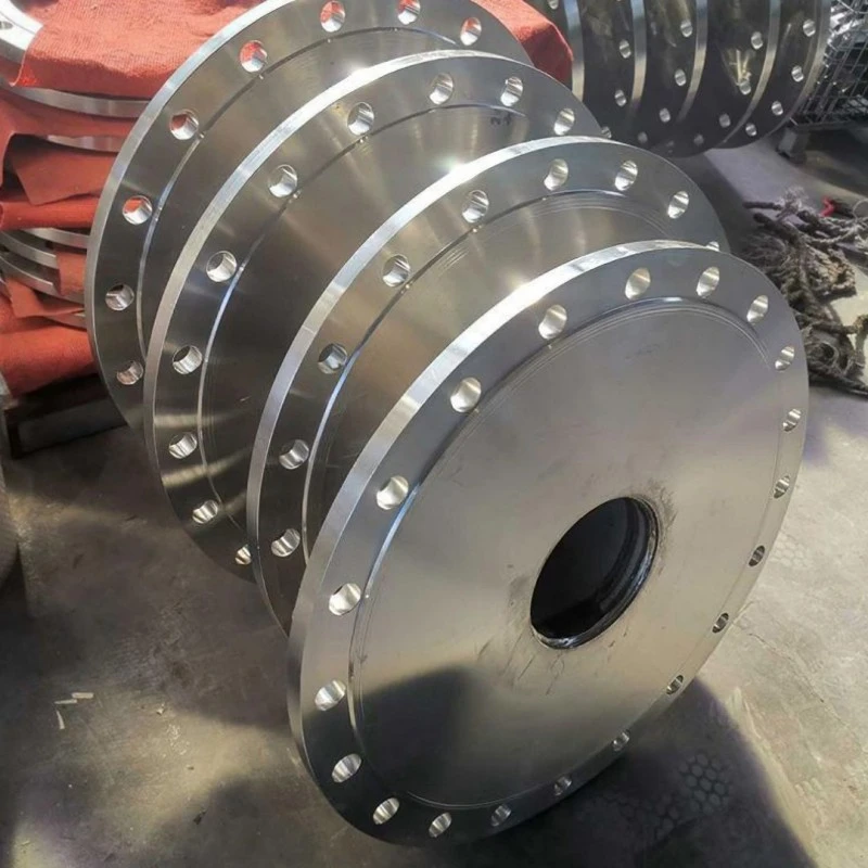 Thickened pipe plate flange