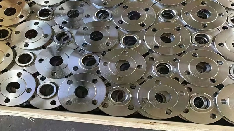 Flat welding groove flange